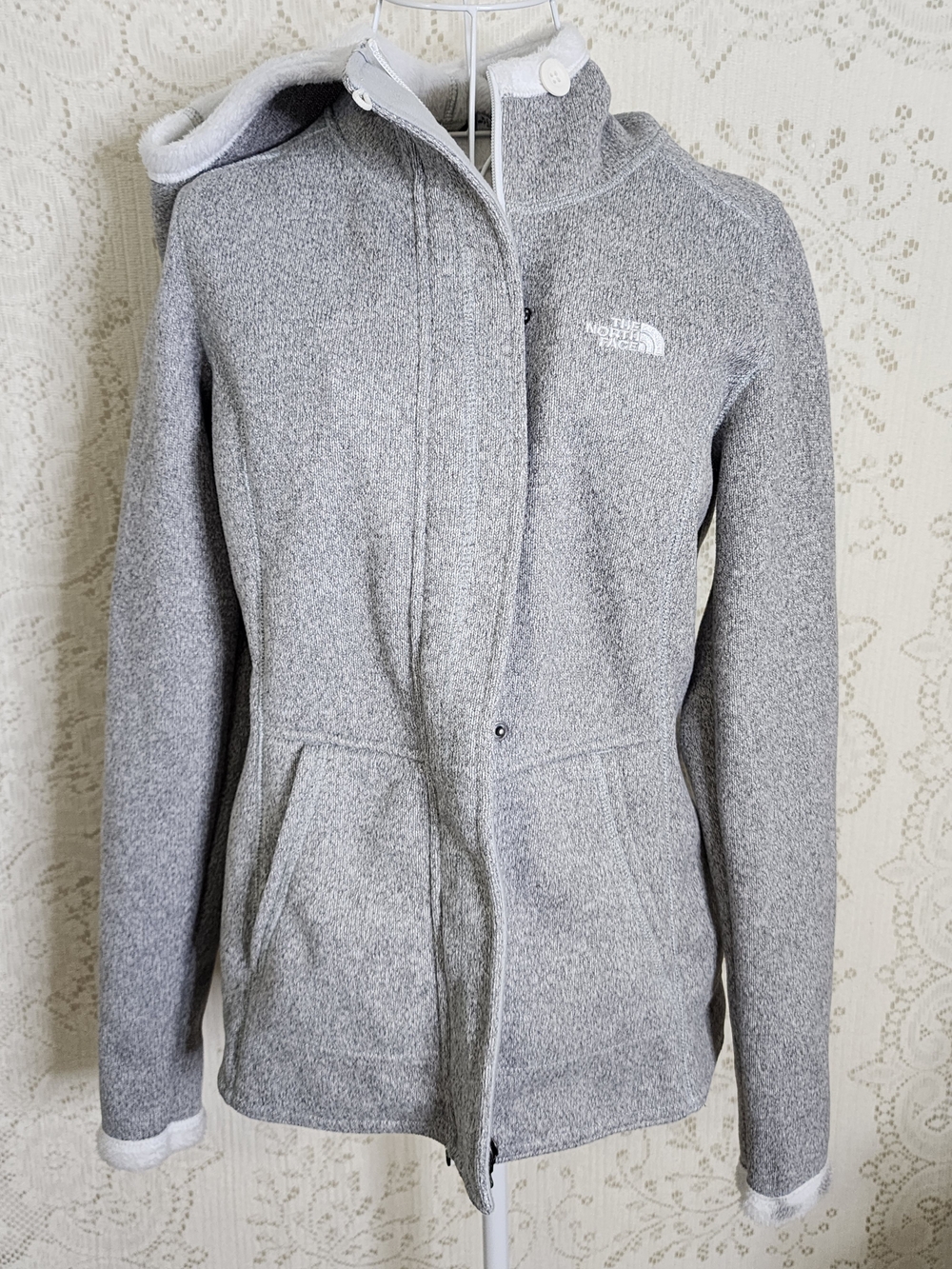 The North Face Women’s Gray Full-Zip Fleece Jacket